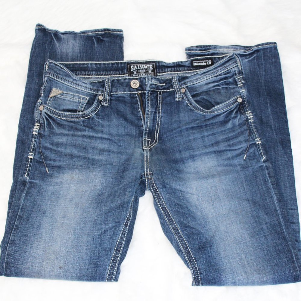 Salvage Mayhem Regular Bootcut 33X Buckle Jeans - PRICED TO MOVE